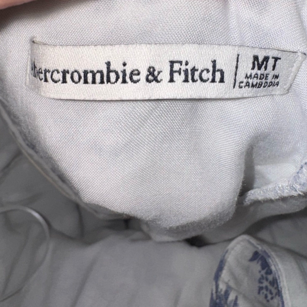 Abercrombie - Tropical Print Linen-Blend Halter Dress - Picture 4 of 4